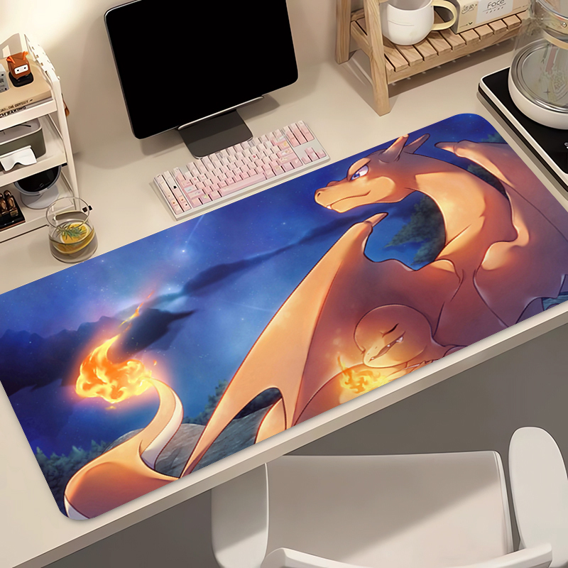 Mouse Gaming Esports - Anime Mouse Pad Pokemon Charizard Kawaii