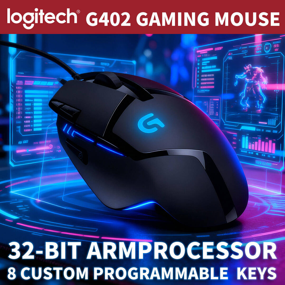 Logitech G402 Wired Gaming Mou - Esports Gaming Competition のレビューと価格