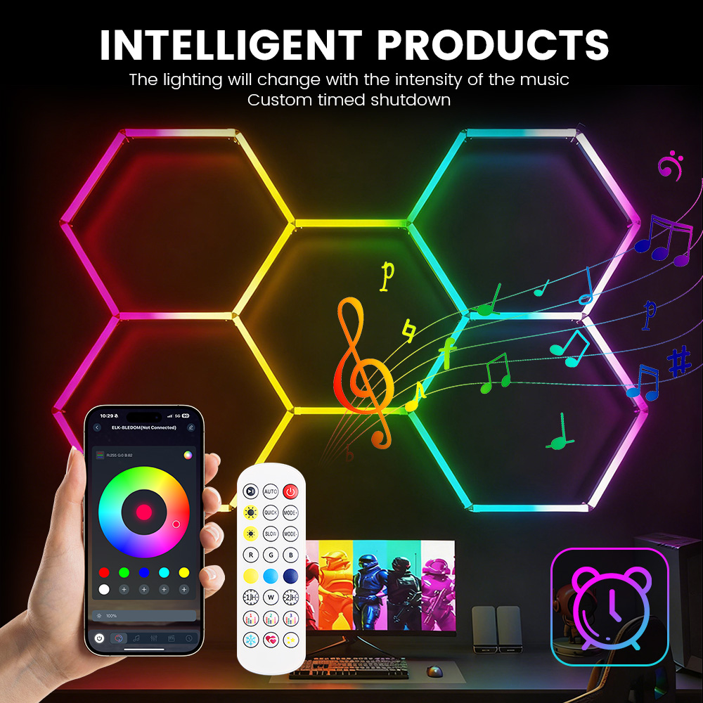 Smart RGB honeycomb hexagonal  - Esports Gaming Remote のレビューと価格