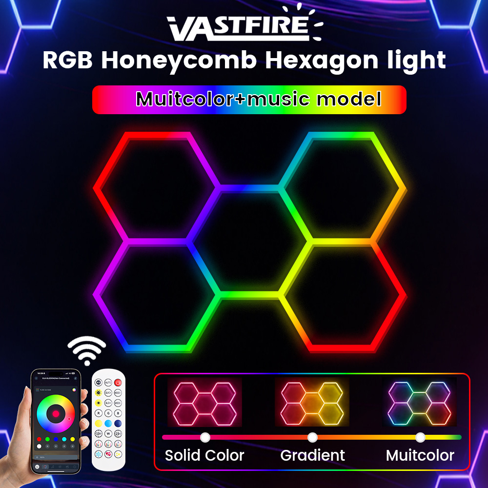 Smart RGB honeycomb hexagonal  - Esports Gaming Remote のレビューと価格