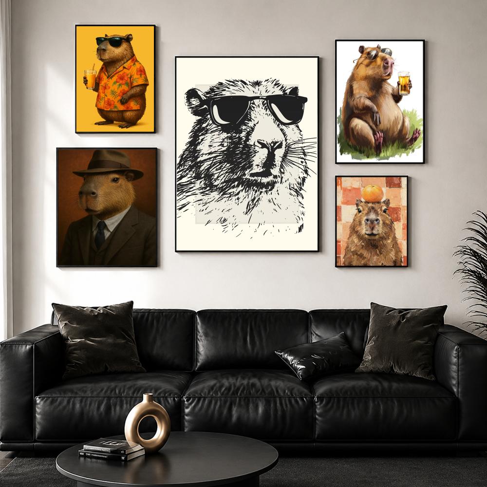 Sunglasses Capybara Print Wall - Esports Gaming Lounge のレビューと価格