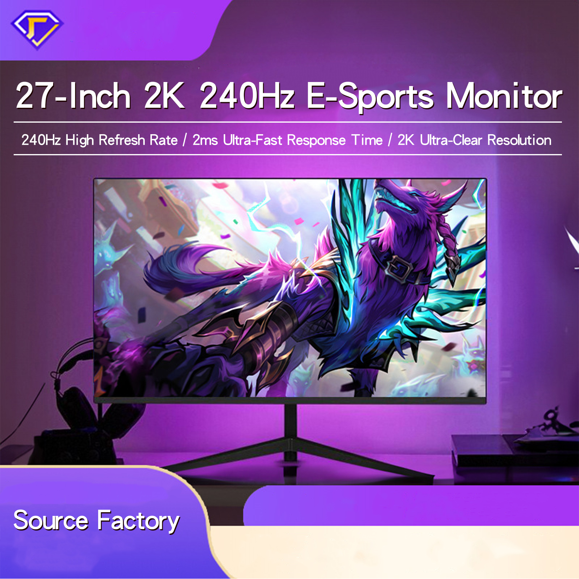 27 Inch 2K Curved Gaming Monit - Gaming X Esports のレビューと価格