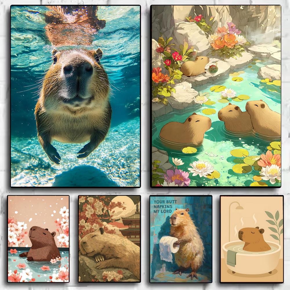 Healing Capybara Poster Art Po - Esports Gaming Lounge のレビューと価格