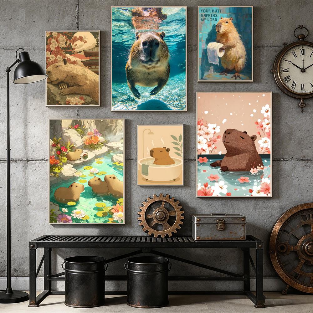 Healing Capybara Poster Art Po - Esports Gaming Lounge のレビューと価格