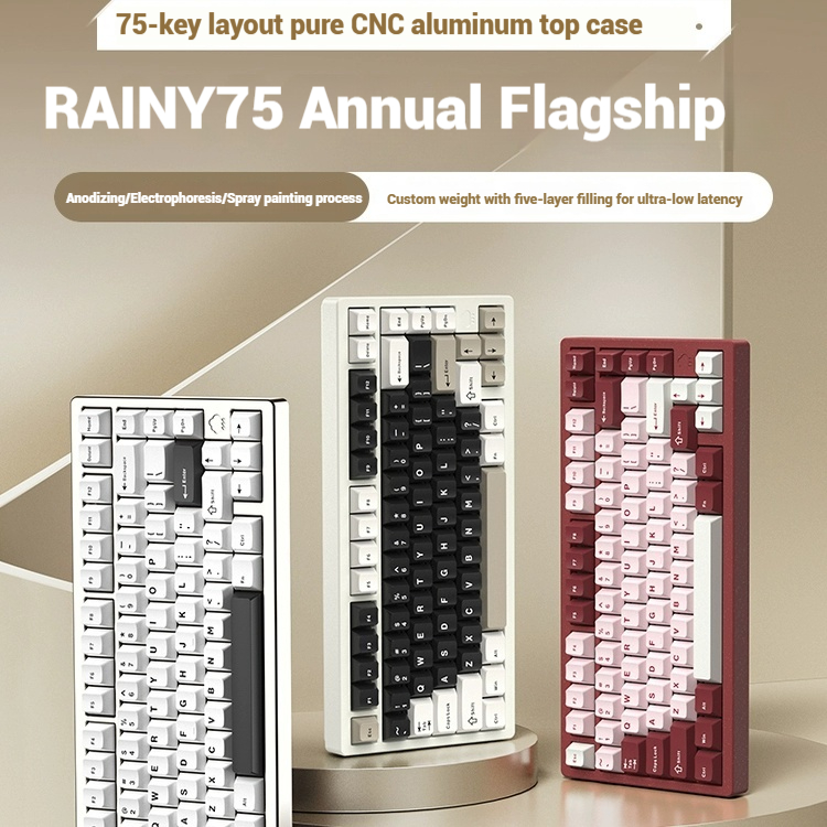 Wireless Bluetooth RAINY75 Cus - Esports Gaming Keyboard のレビューと価格