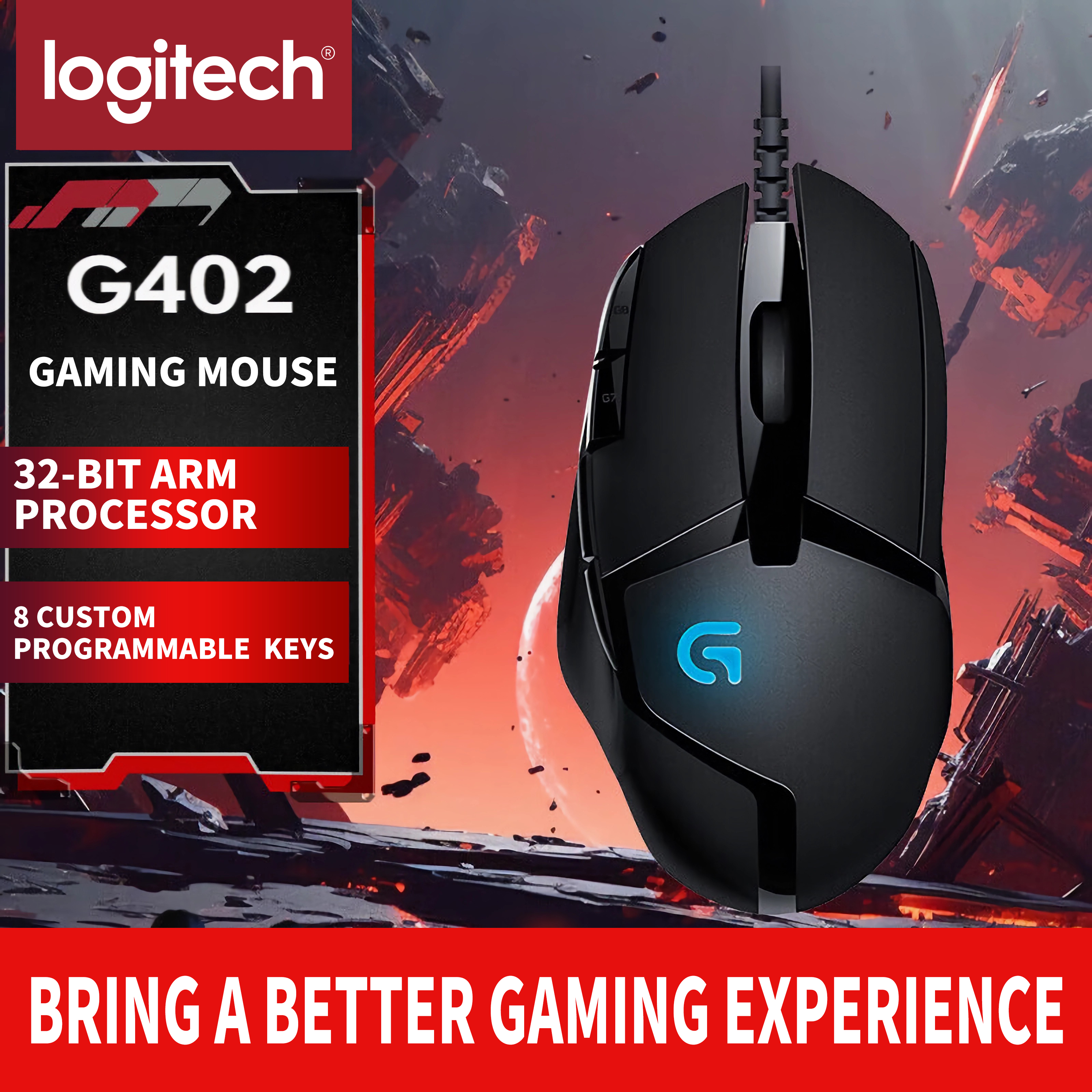 Logitech (G) G402 gaming mouse - Esports Gaming Competition のレビューと価格