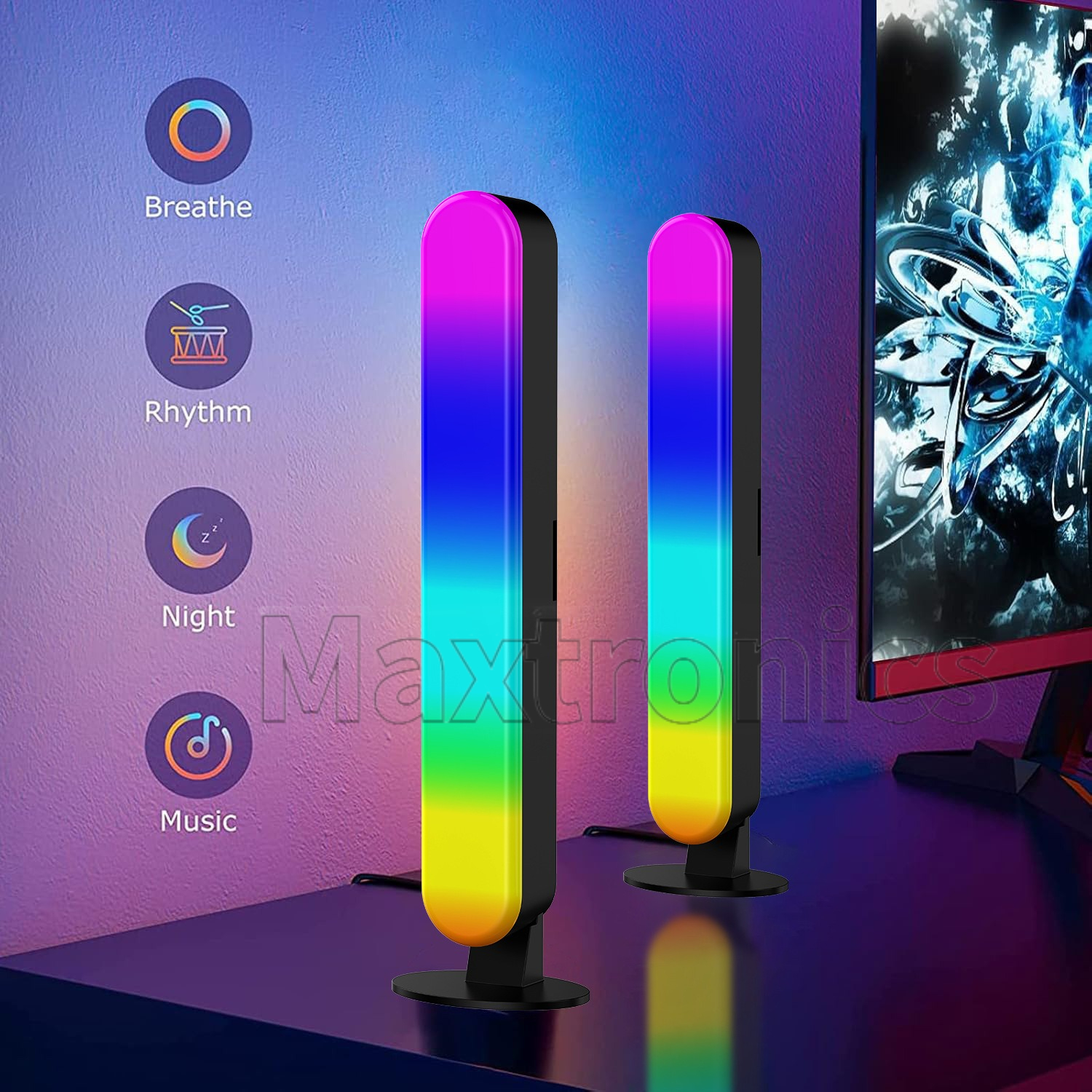 LED Music Pickup Light RGB Col - Esports Gaming Remote のレビューと価格