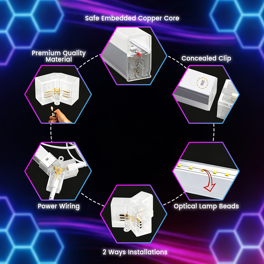 Smart RGB honeycomb hexagonal  - Esports Gaming Remote のレビューと価格