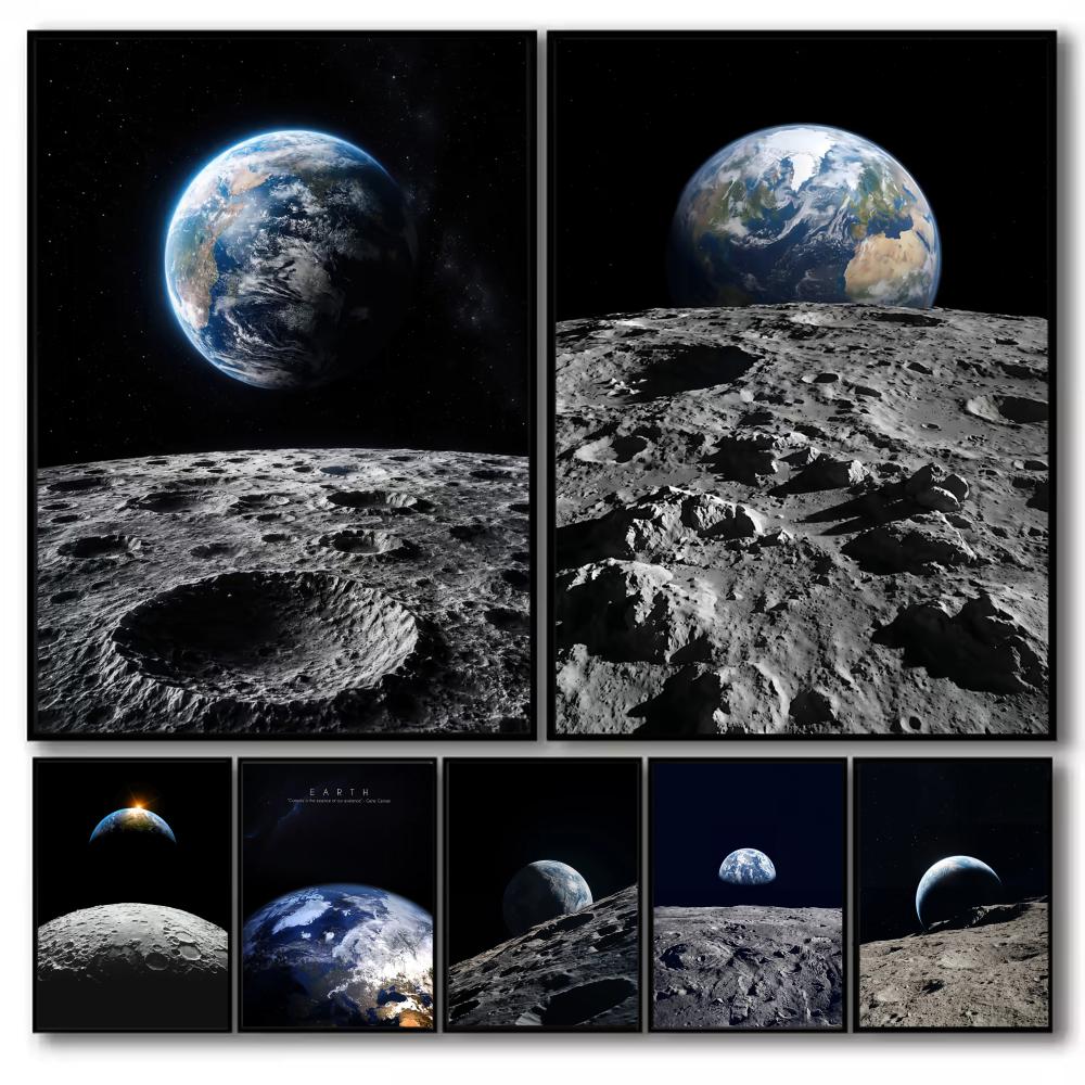 Earth and Moon Painting Canvas - Esports Gaming Lounge のレビューと価格