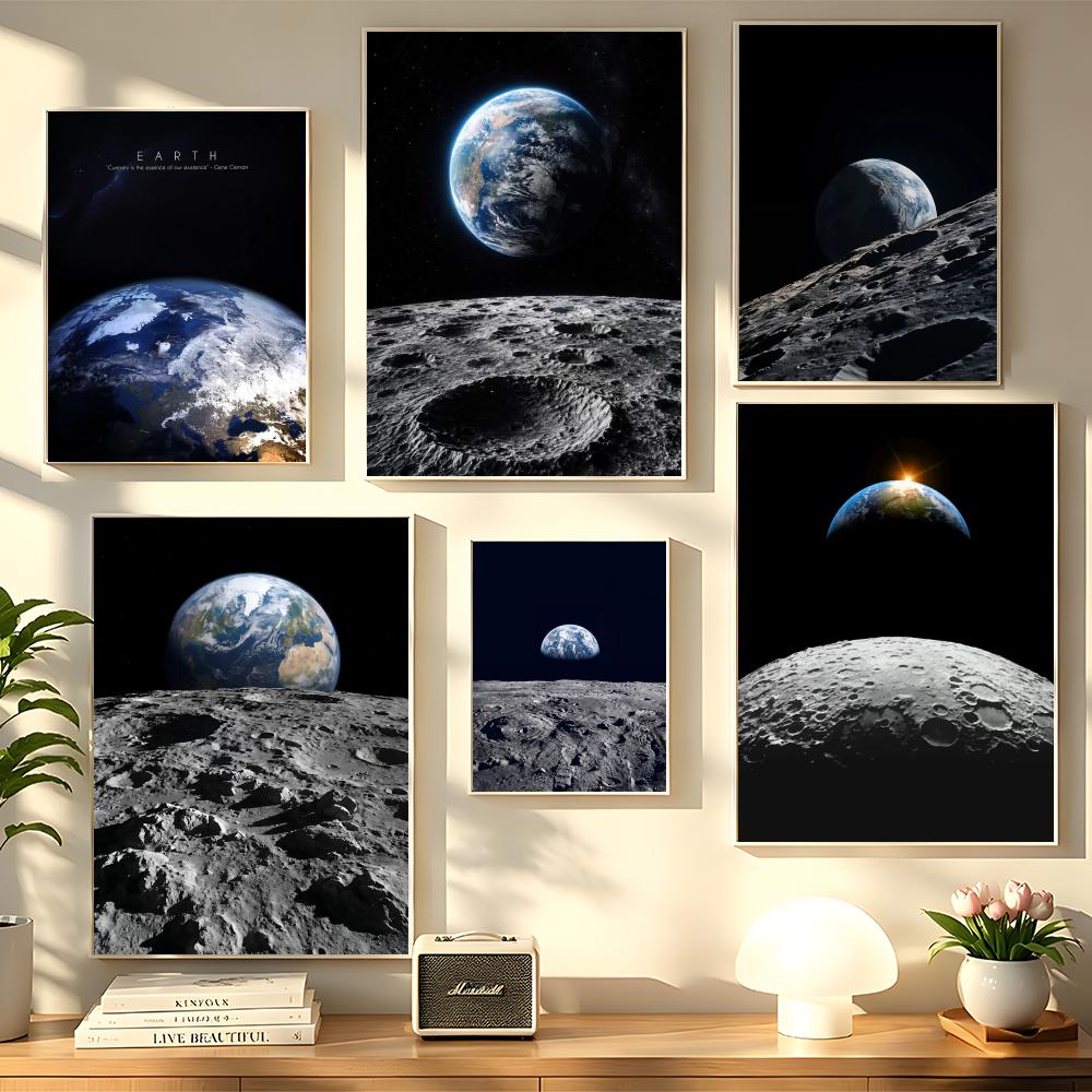 Earth and Moon Painting Canvas - Esports Gaming Lounge のレビューと価格